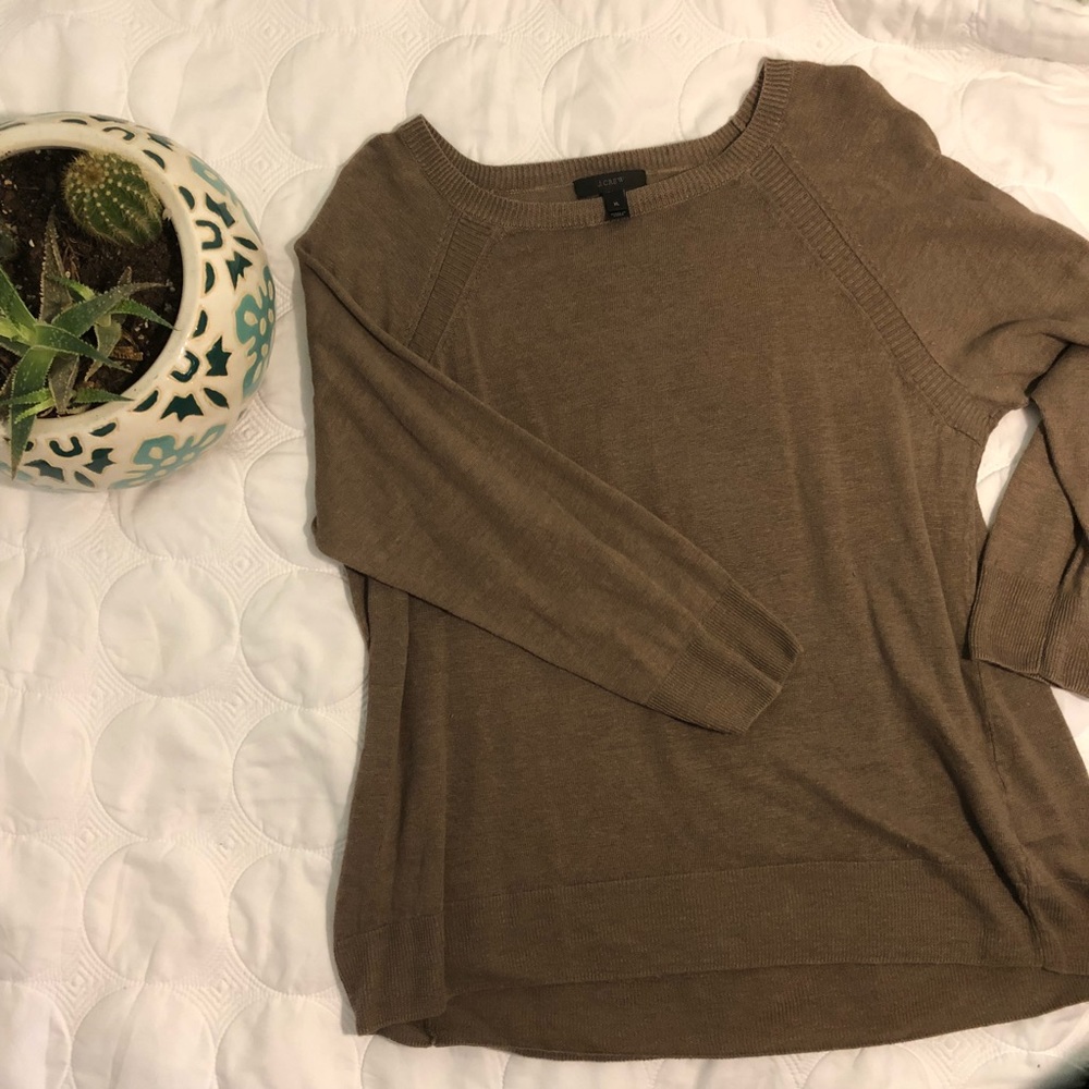 Jcrew linen sweater